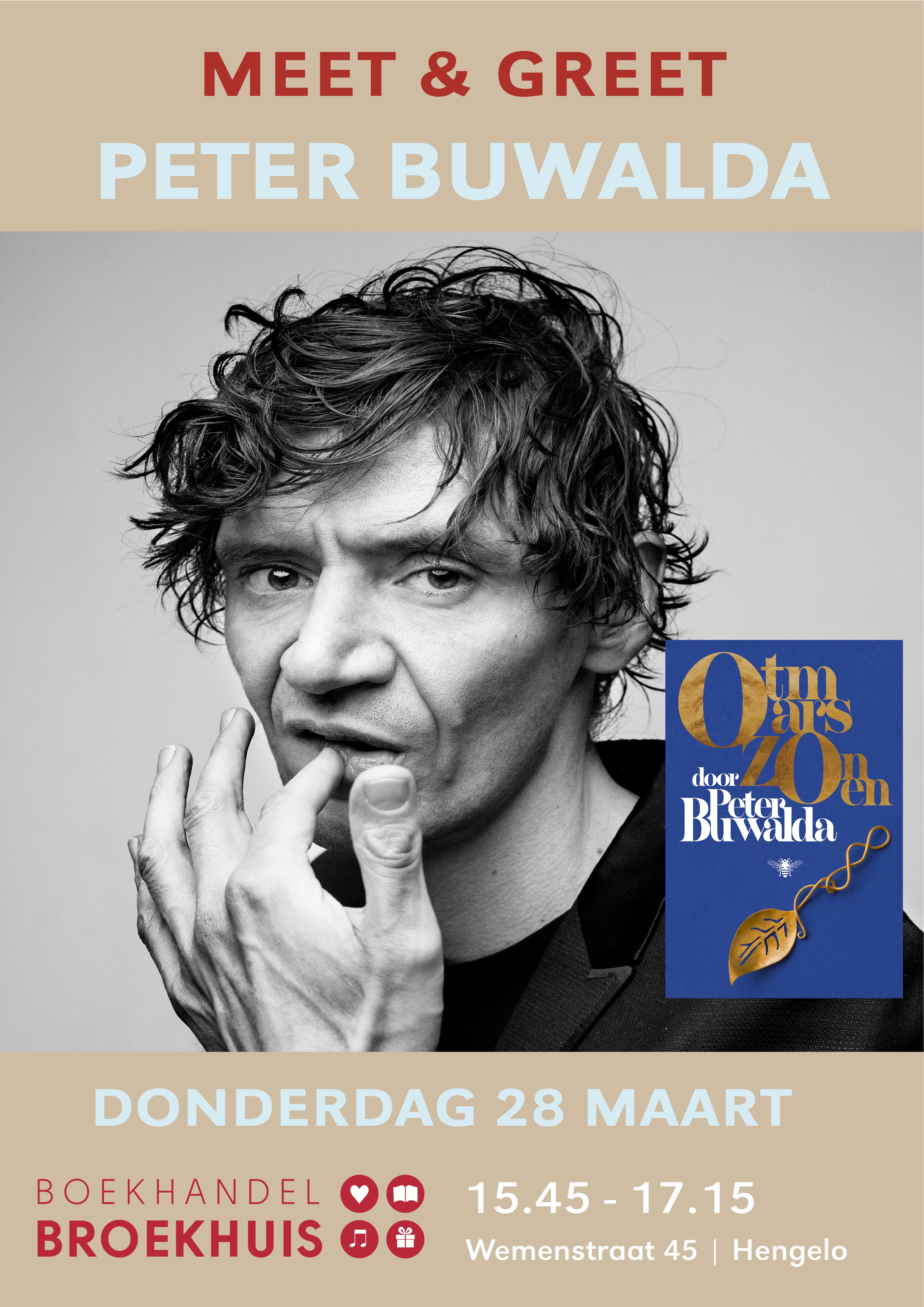 MEET & GREET PETER BUWALDA OP 28 MAART IN HENGELO
