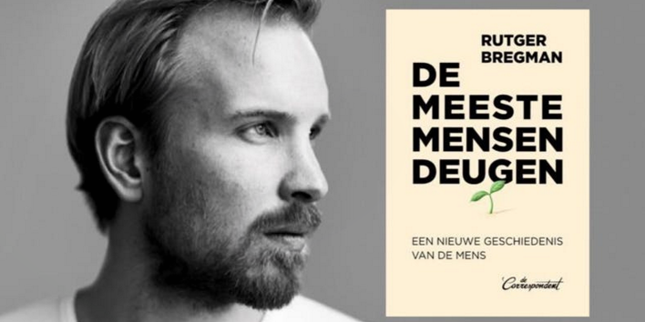 Een avond met Rutger Bregman op 19 november over zijn nieuwe boek 'de meeste mensen deugen' in Oldenzaal
