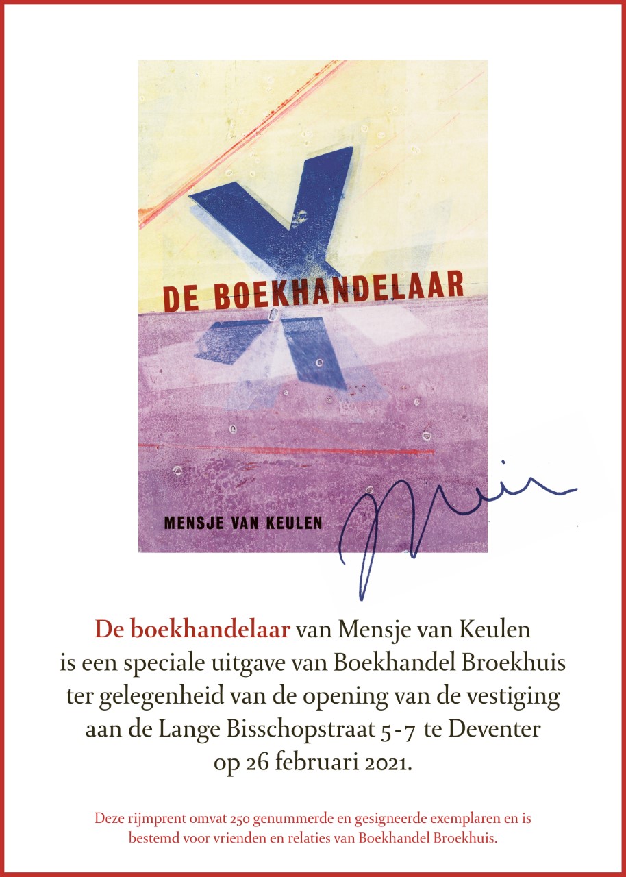 RIJMPRENT MENSJE VAN KEULEN t.g.v opening Broekhuis Deventer