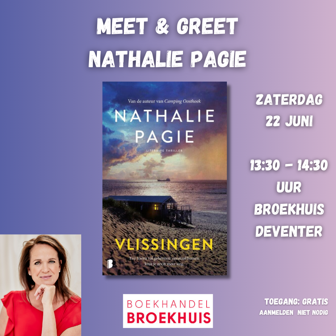 Meet & Greet met Nathalie Pagie op zaterdag 22 juni te Deventer